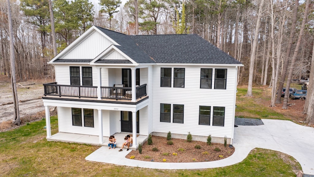 Custom home exterior